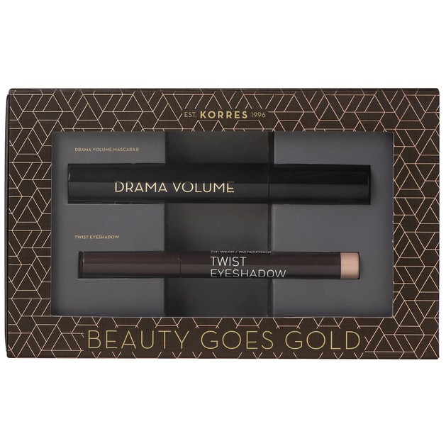 Korres Πακέτο Προσφοράς Drama Volume Mascara Black 11ml & Twist Eyeshadow 68 Golden Pink 1.4gr σε Ειδική Τιμή Korres Πακέτο Προσφοράς Drama Volume Mascara Black 11ml & Twist Eyeshadow 68 Golden Pink 1.4gr σε Ειδική Τιμή