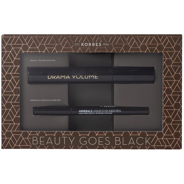 Korres Πακέτο Προσφοράς Drama Volume Mascara Black 11ml & Minerals Liquid Eyeliner Pen Black 1ml σε Ειδική Τιμή Korres Πακέτο Προσφοράς Drama Volume Mascara Black 11ml & Minerals Liquid Eyeliner Pen Black 1ml σε Ειδική Τιμή