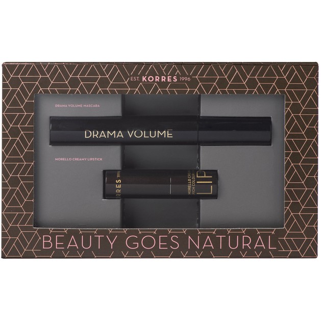 Korres Πακέτο Προσφοράς Drama Volume Mascara Black 11ml & Morello Creamy Lipstick 23 Natural Purple 3.5gr σε Ειδική Τιμή Korres Πακέτο Προσφοράς Drama Volume Mascara Black 11ml & Morello Creamy Lipstick 23 Natural Purple 3.5gr σε Ειδική Τιμή