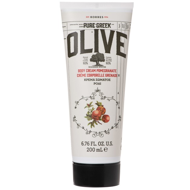 Korres Pure Greek Olive Body Cream Pomegranate Ενυδατική Κρέμα Σώματος με Εξαιρετικό Παρθένο Ελαιόλαδο & Άρωμα Ρόδι 200ml Korres Pure Greek Olive Body Cream Pomegranate Ενυδατική Κρέμα Σώματος με Εξαιρετικό Παρθένο Ελαιόλαδο & Άρωμα Ρόδι 200ml