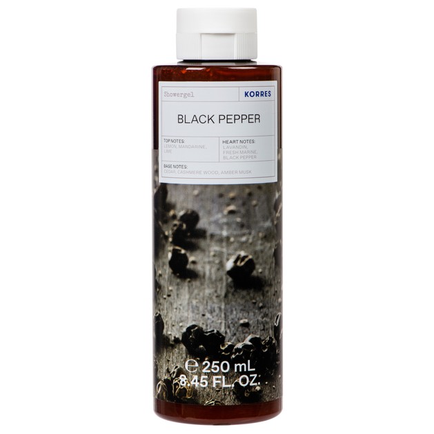 Korres Black Pepper Showergel Αρωματικό Αφρόλουτρο Με Ενυδατικούς Παράγοντες 250ml Korres Black Pepper Showergel Αρωματικό Αφρόλουτρο Με Ενυδατικούς Παράγοντες 250ml