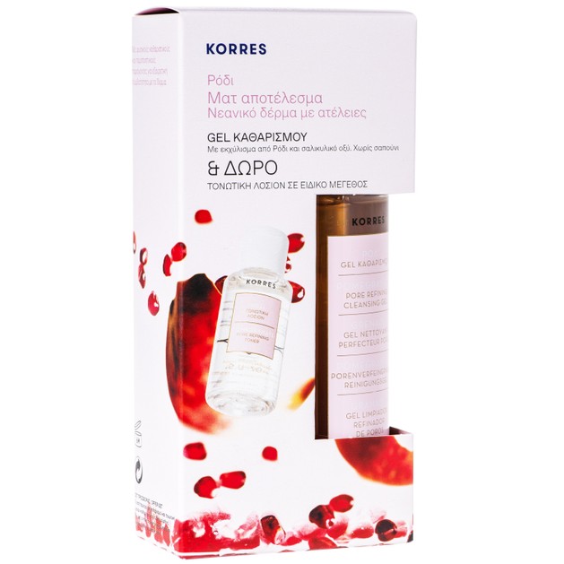 Korres Πακέτο Προσφοράς Pomegranate Pore Refining Cleansing Gel Oily/Combination Skin 200ml & Δώρο Pore Refining Toner 30ml Korres Πακέτο Προσφοράς Pomegranate Pore Refining Cleansing Gel Oily/Combination Skin 200ml & Δώρο Pore Refining Toner 30ml