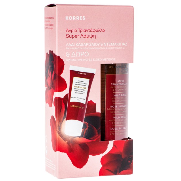 Korres Πακέτο Προσφοράς Wild Rose Makeup Melter Cleansing Oil 150ml &Δώρο Wild Rose Face Cream Κανονικές/Μικτές Επιδερμίδες 16ml Korres Πακέτο Προσφοράς Wild Rose Makeup Melter Cleansing Oil 150ml &Δώρο Wild Rose Face Cream Κανονικές/Μικτές Επιδερμίδες 16ml
