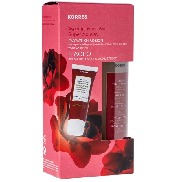 Korres Πακέτο Προσφοράς Wild Rose Moisturising Face Lotion 150ml & Δώρο Wild Rose Face Cream Κανονικές/Μικτές Επιδερμίδες 16ml Korres Πακέτο Προσφοράς Wild Rose Moisturising Face Lotion 150ml & Δώρο Wild Rose Face Cream Κανονικές/Μικτές Επιδερμίδες 16ml