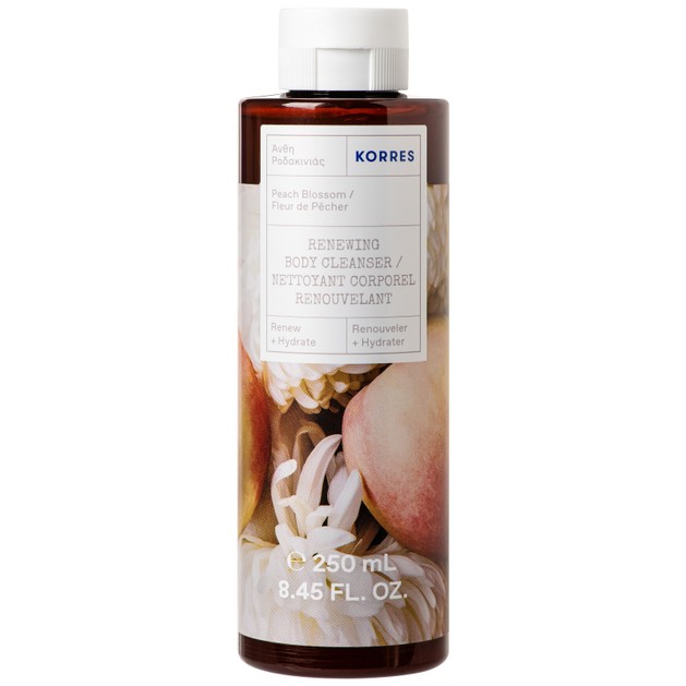 Korres Peach Blossom Renewing Body Cleanser 250ml Korres Peach Blossom Renewing Body Cleanser 250ml