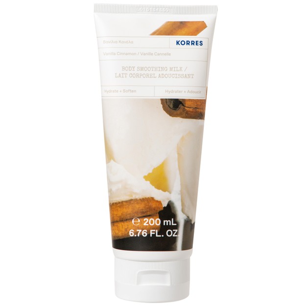Korres Vanilla Cinnamon Body Smoothing Milk 200ml Korres Vanilla Cinnamon Body Smoothing Milk 200ml