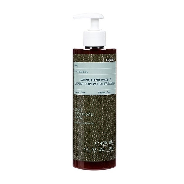 Korres Caring Hand Wash Απαλό Υγρό Σαπούνι Χεριών με Αλόη 400ml Korres Caring Hand Wash Απαλό Υγρό Σαπούνι Χεριών με Αλόη 400ml