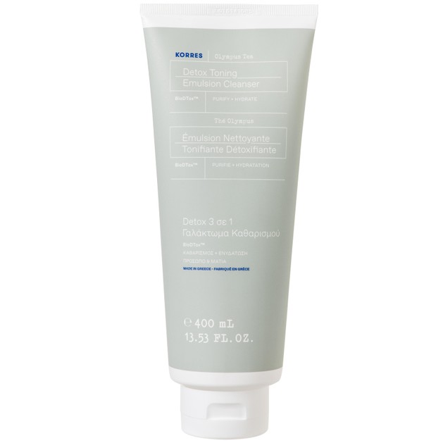 Korres Olympus Tea Detox Toning Emulsion Cleanser 3 in 1, 400ml Korres Olympus Tea Detox Toning Emulsion Cleanser 3 in 1, 400ml