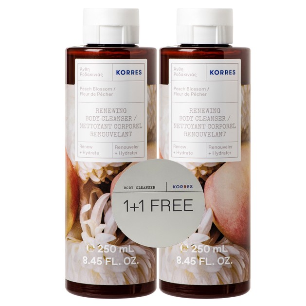 Korres Πακέτο Προσφοράς Peach Blossom Showergel 2x250ml 1+1 Δώρο Korres Πακέτο Προσφοράς Peach Blossom Showergel 2x250ml 1+1 Δώρο