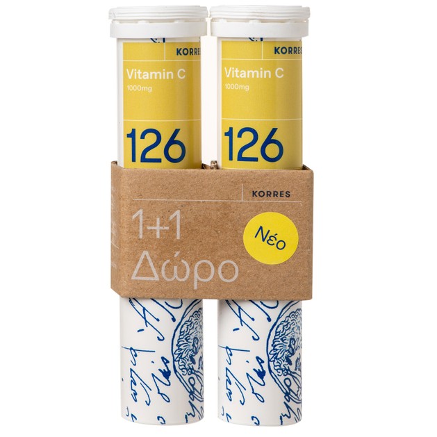 Korres Πακέτο Προσφοράς 126 Vitamin C 1000mg 2x18 Effer.tabs Korres Πακέτο Προσφοράς 126 Vitamin C 1000mg 2x18 Effer.tabs