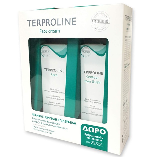 Synchroline Terproline Πακέτο Προσφοράς Terproline Face Cream 50ml & Δώρο Terproline Contour Eyes & Lips Cream 15ml Synchroline Terproline Πακέτο Προσφοράς Terproline Face Cream 50ml & Δώρο Terproline Contour Eyes & Lips Cream 15ml