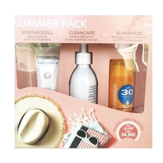 Synchroline Sumnmer Pack Synchrocell Κρέμα Σώματος 150ml & Cleancare Intimo για Ευαίσθητη Περιοχή 200ml & Sunwards Spf30 50ml Synchroline Sumnmer Pack Synchrocell Κρέμα Σώματος 150ml & Cleancare Intimo για Ευαίσθητη Περιοχή 200ml & Sunwards Spf30 50ml