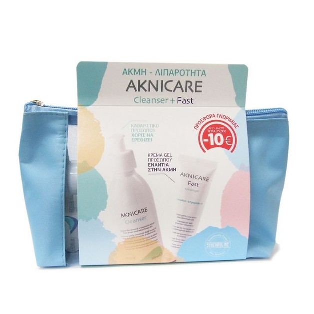 Synchroline Aknicare Cleanser 200ml & Synchroline Aknicare Fast Cream Gel 30ml Synchroline Aknicare Cleanser 200ml & Synchroline Aknicare Fast Cream Gel 30ml