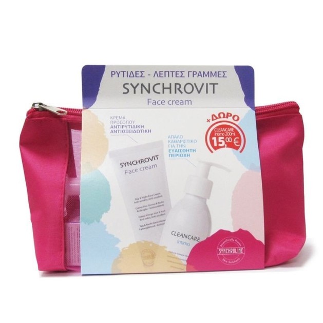 Synchroline Synchrovit Face Cream Αντιρυτιδική Κρέμα Προσώπου 50ml & Δώρο Cleancare Intimo pH4.5 για την Ευαίσθητη Περιοχή 200ml Synchroline Synchrovit Face Cream Αντιρυτιδική Κρέμα Προσώπου 50ml & Δώρο Cleancare Intimo pH4.5 για την Ευαίσθητη Περιοχή 200ml