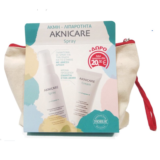 Synchroline Πακέτο Προσφοράς Aknicare Spray 100ml & Δώρο Aknicare Cream 50ml σε Ειδική Τιμή Synchroline Πακέτο Προσφοράς Aknicare Spray 100ml & Δώρο Aknicare Cream 50ml σε Ειδική Τιμή