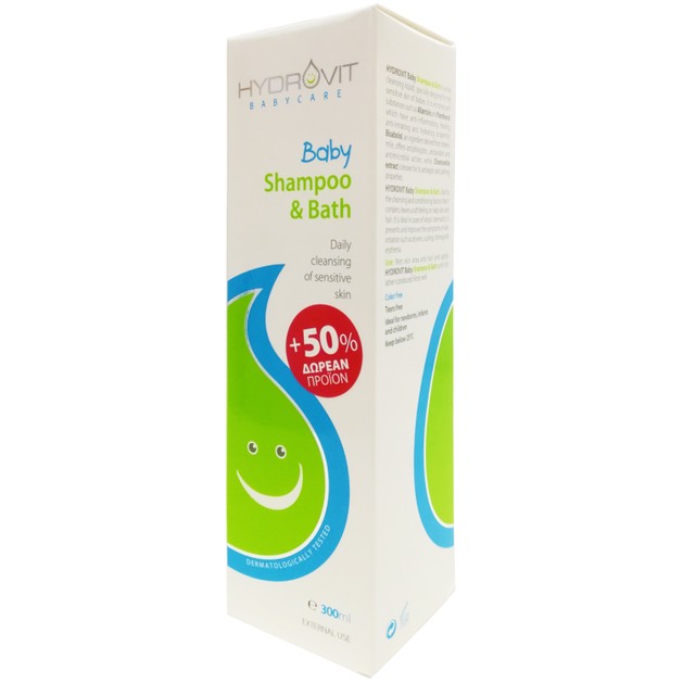 Hydrovit Baby Shampoo & Bath 300ml Hydrovit Baby Shampoo & Bath 300ml