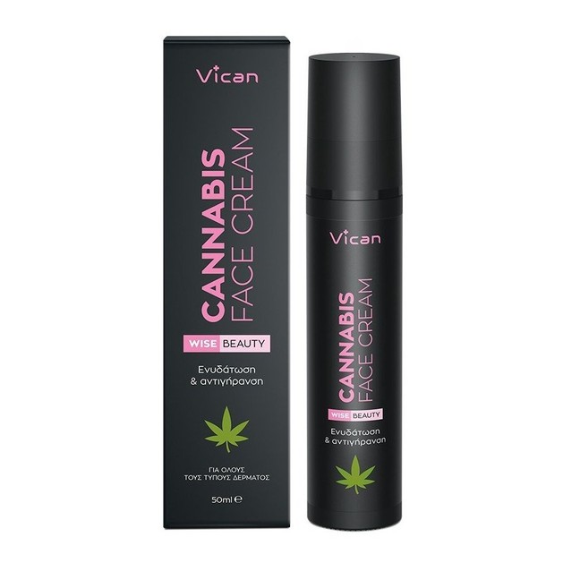 Vican Wise Beauty Cannabis Face Cream Κρέμα Βαθιάς Ενυδάτωσης & Αντιγήρανσης με Οργανικό Έλαιο Κάνναβης 50ml Vican Wise Beauty Cannabis Face Cream Κρέμα Βαθιάς Ενυδάτωσης & Αντιγήρανσης με Οργανικό Έλαιο Κάνναβης 50ml