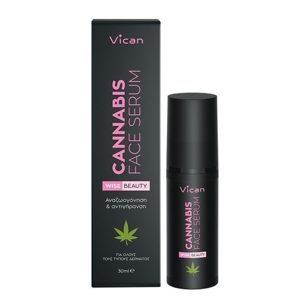 Vican Wise Beauty Cannabis Face Serum Εντατικός Ορός Θρέψης, Ενυδάτωσης & Αναζωογόνησης Προσώπου με Οργανικό Έλαιο Κάνναβης 30ml Vican Wise Beauty Cannabis Face Serum Εντατικός Ορός Θρέψης, Ενυδάτωσης & Αναζωογόνησης Προσώπου με Οργανικό Έλαιο Κάνναβης 30ml