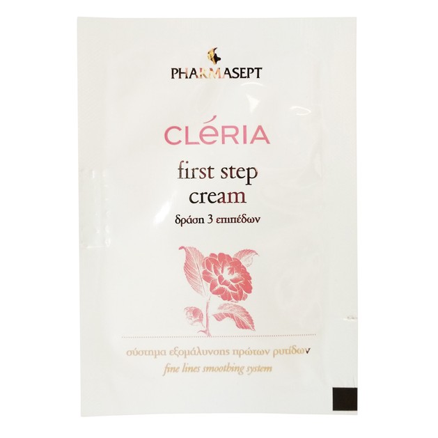 Δείγμα Pharmasept Cleria First Step Cream Αντιρυτιδική Κρέμα Εξομάλυνσης Πρώτων Ρυτίδων & Λεπτών Γραμμών 2ml Δείγμα Pharmasept Cleria First Step Cream Αντιρυτιδική Κρέμα Εξομάλυνσης Πρώτων Ρυτίδων & Λεπτών Γραμμών 2ml