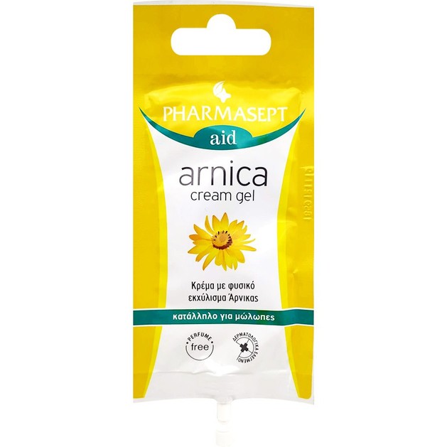Pharmasept Aid Arnica Cream Gel Κρέμα με Φυσικό Εκχύλισμα Άρνικας Κατάλληλο για Μώλωπες & Οιδήματα 15ml Pharmasept Aid Arnica Cream Gel Κρέμα με Φυσικό Εκχύλισμα Άρνικας Κατάλληλο για Μώλωπες & Οιδήματα 15ml