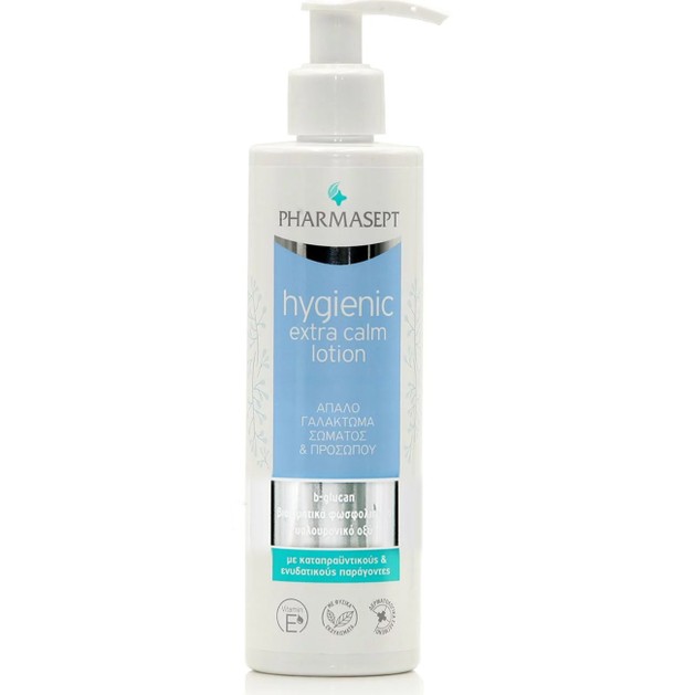 Pharmasept Hygienic Extra Calm Lotion Απαλό Γαλάκτωμα Σώματος & Προσώπου με Καταπραϋντικούς Ενυδατικούς Παράγοντες 250ml Pharmasept Hygienic Extra Calm Lotion Απαλό Γαλάκτωμα Σώματος & Προσώπου με Καταπραϋντικούς Ενυδατικούς Παράγοντες 250ml