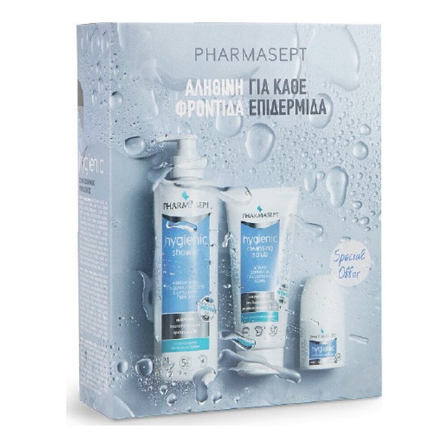 Pharmasept Promo Pack Hygienic Shower 500ml, Cleansing Scrub 200ml & Mild Deo Roll On 50ml Pharmasept Promo Pack Hygienic Shower 500ml, Cleansing Scrub 200ml & Mild Deo Roll On 50ml