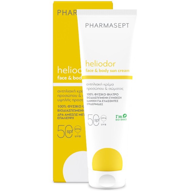 Pharmasept Heliodor Face & Body Sun Cream Spf50, 150ml Pharmasept Heliodor Face & Body Sun Cream Spf50, 150ml