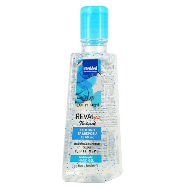 Intermed Reval Plus Natural Antiseptic Hand Gel Αντιβακτηριδιακό Τζελ Χεριών με Φυσικό Άρωμα 100ml Intermed Reval Plus Natural Antiseptic Hand Gel Αντιβακτηριδιακό Τζελ Χεριών με Φυσικό Άρωμα 100ml