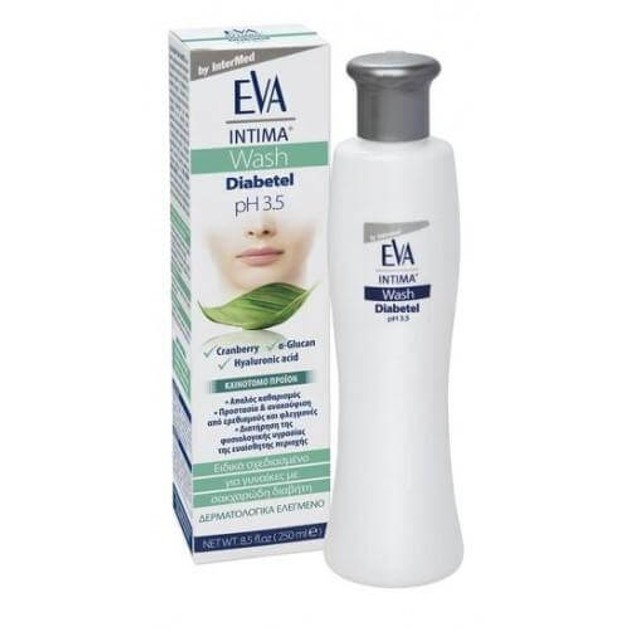 Eva Intima Wash Diabetel Καθημερινός Καθαρισμός της Ευαίσθητης Περιοχής Διαβητικών Γυναικών 250ml Eva Intima Wash Diabetel Καθημερινός Καθαρισμός της Ευαίσθητης Περιοχής Διαβητικών Γυναικών 250ml