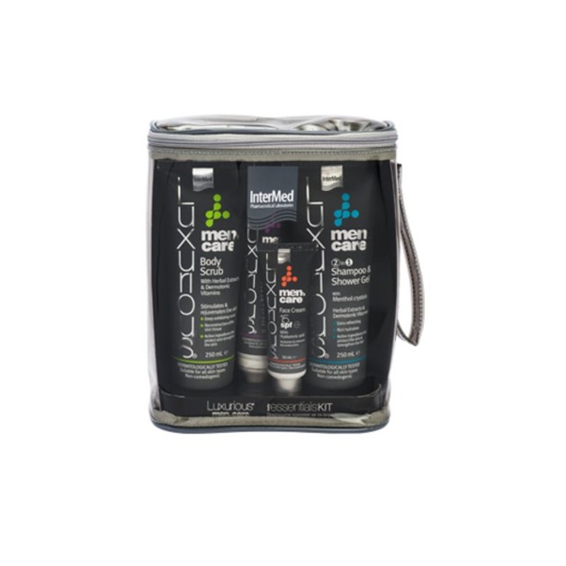 Luxurious Men \'s Care Daily Essentials Kit Ολοκληρωμένη Καθημερινή Περιποίηση για τον \'Αντρα 4 Τεμάχια Luxurious Men \'s Care Daily Essentials Kit Ολοκληρωμένη Καθημερινή Περιποίηση για τον \'Αντρα 4 Τεμάχια