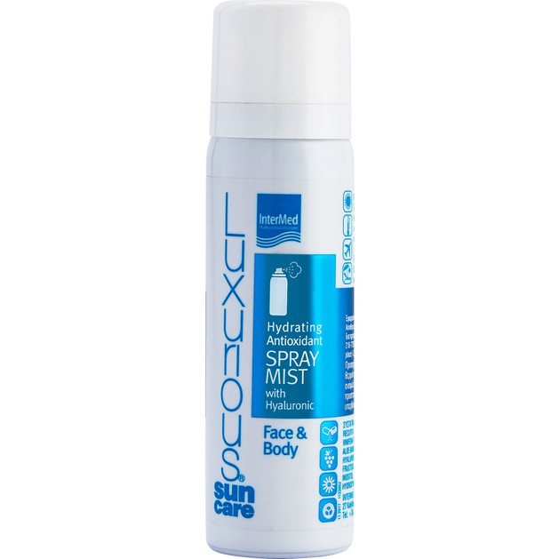 Luxurious Sun Care Hydrating Antioxidant Mist With Hyaluronic Face & Body Ενυδατικό Mist, Προστασία από την Πρόωρη Γήρανση 50ml Luxurious Sun Care Hydrating Antioxidant Mist With Hyaluronic Face & Body Ενυδατικό Mist, Προστασία από την Πρόωρη Γήρανση 50ml