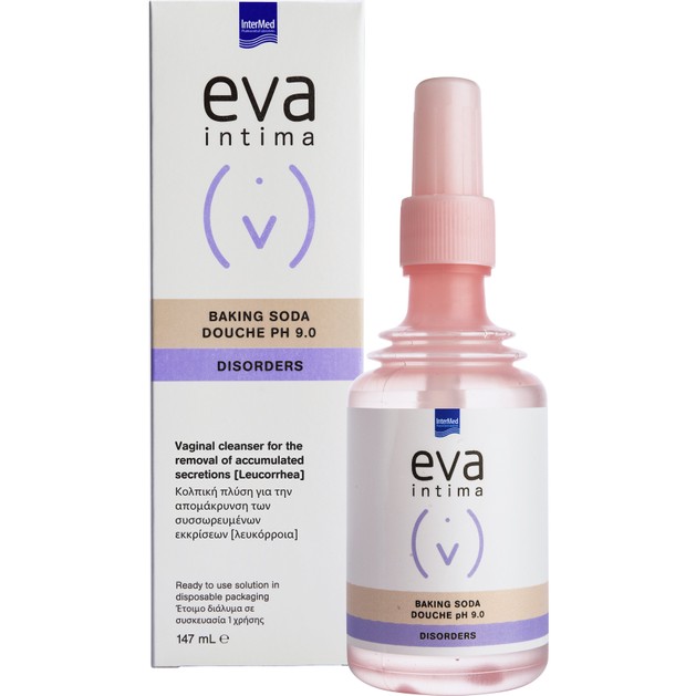 Eva Intima Baking Soda Douche Κολπική Πλύση μίας Χρήσης για τη Απομάκρυνση των Εκκρίσεων της Ευαίσθητης Περιοχής 147ml Eva Intima Baking Soda Douche Κολπική Πλύση μίας Χρήσης για τη Απομάκρυνση των Εκκρίσεων της Ευαίσθητης Περιοχής 147ml