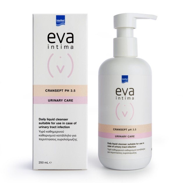 Intermed Eva Intima Cransept PH3.5 Urinary Care Υγρό Καθημερινού Καθαρισμού Ευαίσθητης Περιοχής Κατάλληλο για Ουρολοίμωξης 250ml Intermed Eva Intima Cransept PH3.5 Urinary Care Υγρό Καθημερινού Καθαρισμού Ευαίσθητης Περιοχής Κατάλληλο για Ουρολοίμωξης 250ml