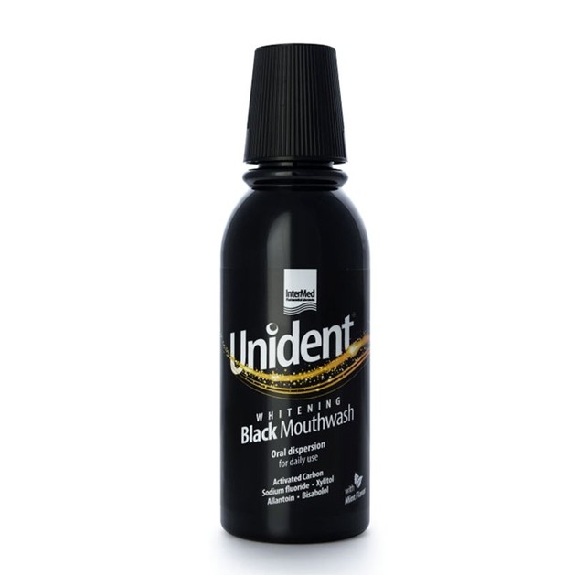 Intermed Unident Whitening Black Mouthwash 250ml Intermed Unident Whitening Black Mouthwash 250ml