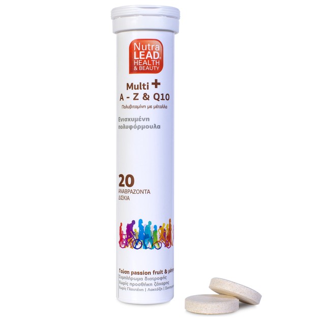 Nutralead Multi+ A-Z & Q10, 20 Αναβρ. Δισκία Nutralead Multi+ A-Z & Q10, 20 Αναβρ. Δισκία