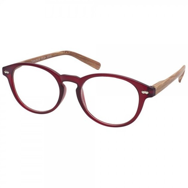 Eyelead Γυαλιά Διαβάσματος Unisex Μπορντώ με Ξύλινο Βραχίονα Ε186 Eyelead Γυαλιά Διαβάσματος Unisex Μπορντώ με Ξύλινο Βραχίονα Ε186