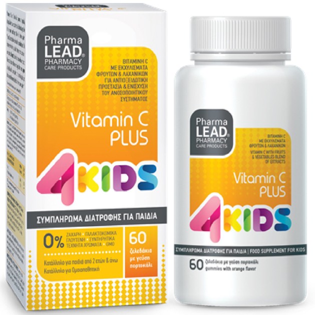 Pharmalead Vitamin C Plus 4Kids 60 Ζελεδάκια Pharmalead Vitamin C Plus 4Kids 60 Ζελεδάκια