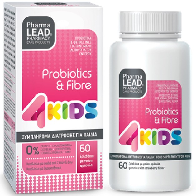 Pharmalead Probiotics & Fibre 4Kids 60 Ζελεδάκια Pharmalead Probiotics & Fibre 4Kids 60 Ζελεδάκια