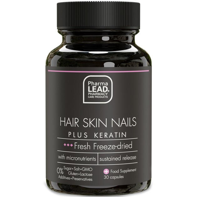 Pharmalead Black Range Hair Skin Nails Plus Keratin 30caps Pharmalead Black Range Hair Skin Nails Plus Keratin 30caps