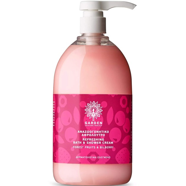 Garden of Panthenols Refreshing Bath & Shower Cream Forest Fruits & Bilberry Αναζωογονητικό Αρωματικό Αφρόλουτρο 1Lt Garden of Panthenols Refreshing Bath & Shower Cream Forest Fruits & Bilberry Αναζωογονητικό Αρωματικό Αφρόλουτρο 1Lt