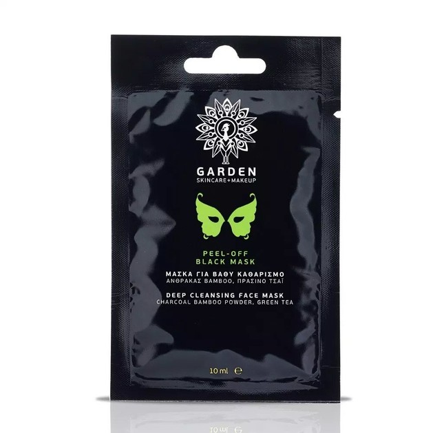 Garden of Panthenols Peel-Off Black Mask Μάσκα Βαθύ Καθαρισμού Προσώπου με Άνθρακα,Bamboo & Πράσινο Τσάι 10ml Garden of Panthenols Peel-Off Black Mask Μάσκα Βαθύ Καθαρισμού Προσώπου με Άνθρακα,Bamboo & Πράσινο Τσάι 10ml