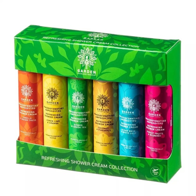 Garden of Panthenols Refreshing Shower Cream Collection 6x50ml Garden of Panthenols Refreshing Shower Cream Collection 6x50ml