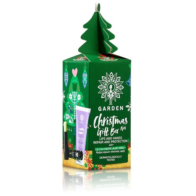 Garden Christmas Gift Box No5 Πακέτο Προσφοράς Lip Balm Exotic Aloe Vera Spf15, 5.2gr & Rich Texture Hand Cream 30ml Garden Christmas Gift Box No5 Πακέτο Προσφοράς Lip Balm Exotic Aloe Vera Spf15, 5.2gr & Rich Texture Hand Cream 30ml