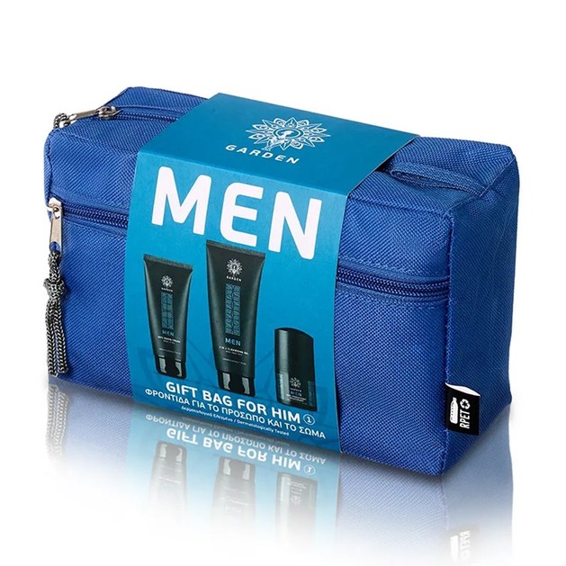 Garden Men Gift Bag For Him 1 Anti-Aging Cream Face & Eyes 75ml, 3 in 1 Cleansing Gel 200ml & Anti-Perspirant Deodorant 50ml Garden Men Gift Bag For Him 1 Anti-Aging Cream Face & Eyes 75ml, 3 in 1 Cleansing Gel 200ml & Anti-Perspirant Deodorant 50ml