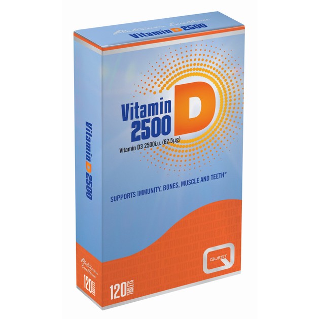 Quest Vitamin D 2500iu (62.5μg) 120tabs Quest Vitamin D 2500iu (62.5μg) 120tabs