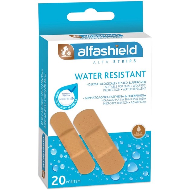 AlfaShield Alfa Strips Water Resistant 20 Τεμάχια AlfaShield Alfa Strips Water Resistant 20 Τεμάχια