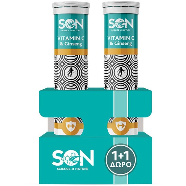 Son Πακέτο Προσφοράς Vitamin C & Ginseng 2x20 Effer.tabs Son Πακέτο Προσφοράς Vitamin C & Ginseng 2x20 Effer.tabs