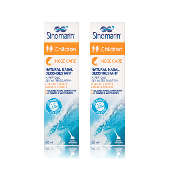 Sinomarin Children Φυσικό Ρινικό Αποσυμφορητικό 2 x 100ml Sinomarin Children Φυσικό Ρινικό Αποσυμφορητικό 2 x 100ml