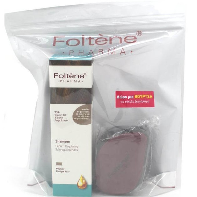 Foltene Sebum Σαμπουάν Σμηγματορρυθμιστικό Κατά της Λιπαρότητας + Δώρο Βούρτσα για Εύκολο Ξεμπέρδεμα Foltene Sebum Σαμπουάν Σμηγματορρυθμιστικό Κατά της Λιπαρότητας + Δώρο Βούρτσα για Εύκολο Ξεμπέρδεμα