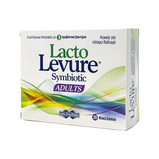 Uni-Pharma Lacto Levure Symbiotic Adults, Συμβάλλει στην Αποκατάσταση της Εντερικής Χλωρίδας Για Ενήλικες 20 Sachets Uni-Pharma Lacto Levure Symbiotic Adults, Συμβάλλει στην Αποκατάσταση της Εντερικής Χλωρίδας Για Ενήλικες 20 Sachets